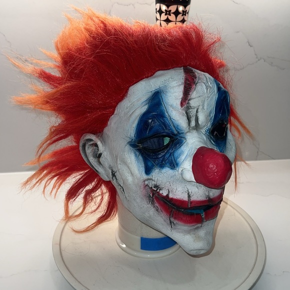 Scary Halloween mask Terrifying CLOWN mask disguise adults costume face mask